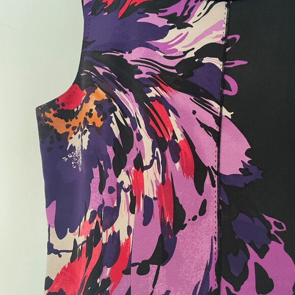 Elie Tahari Silk Sheath Dress Size 14 - Picture 3 of 3